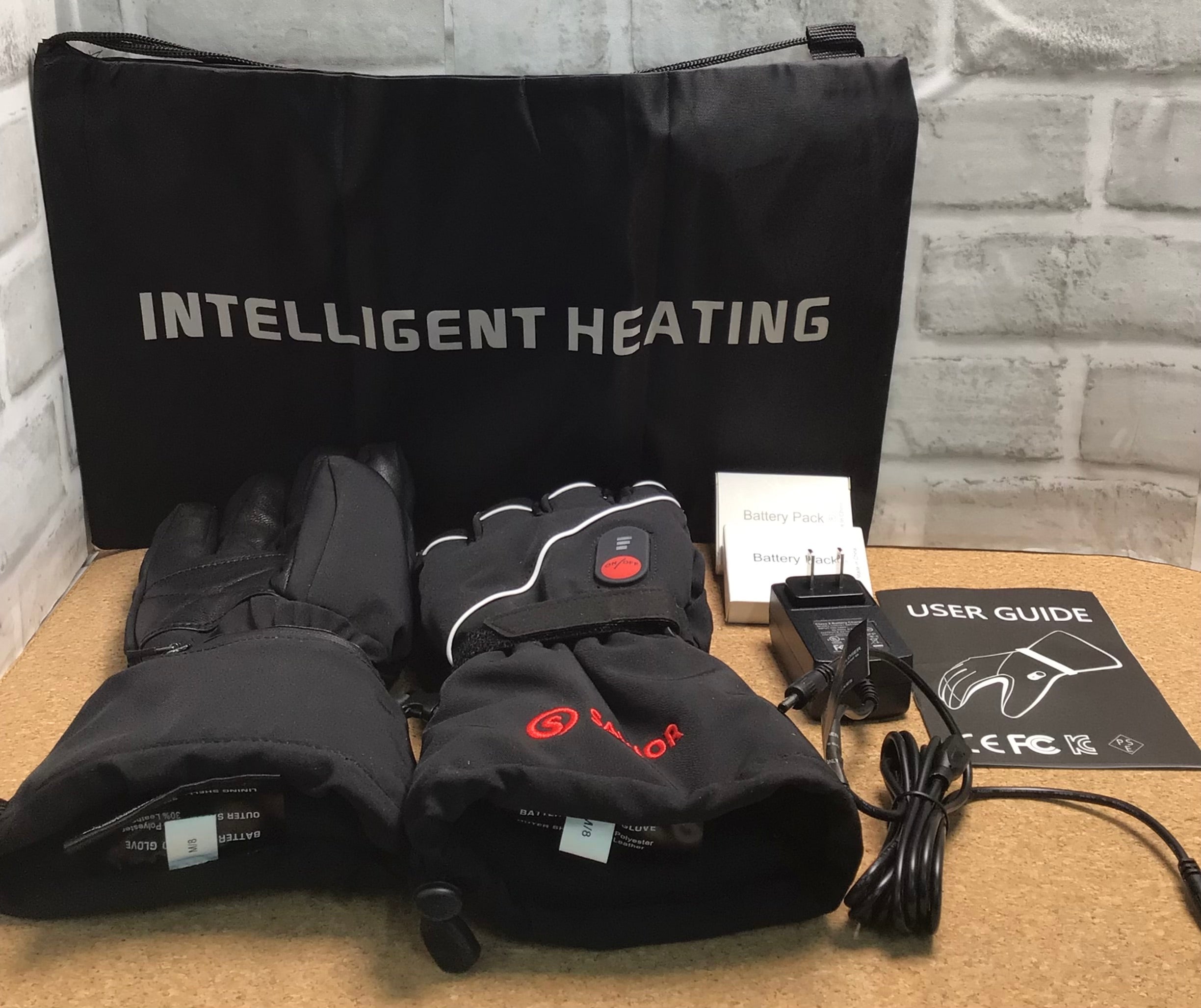 SAVIOR HEAT Heated Gloves M&W, Size 8, Rechargeable Skiing & Snowboarding Gloves (7846957089006)